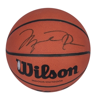 Michael Jordan Signed Wilson Jet Tournament Edition Basketball (Upper Deck)